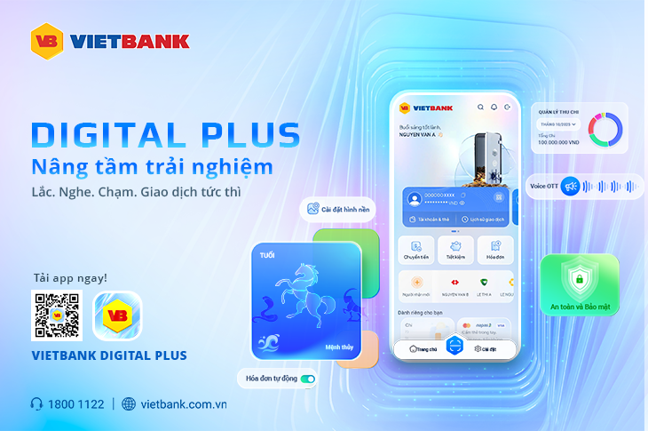 CHÍNH THỨC RA MẮT ỨNG DỤNG VIETBANK DIGITAL PLUS