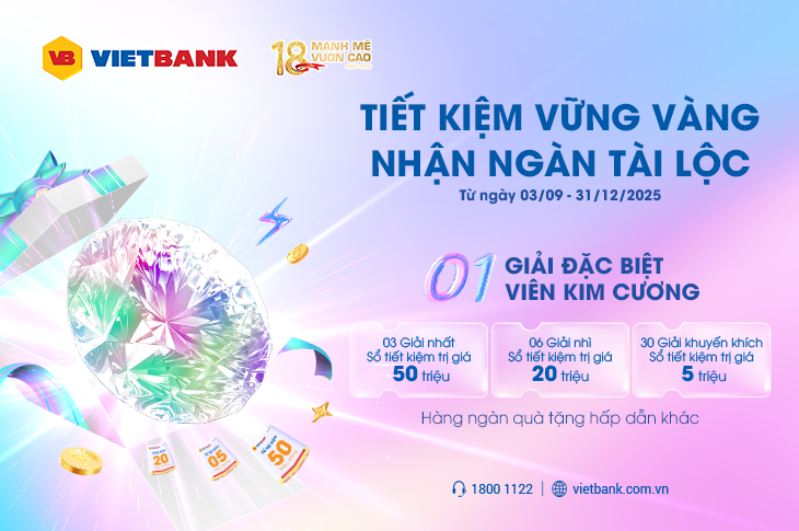 TIẾT KIỆM VỮNG VÀNG, NHẬN NGÀN TÀI LỘC