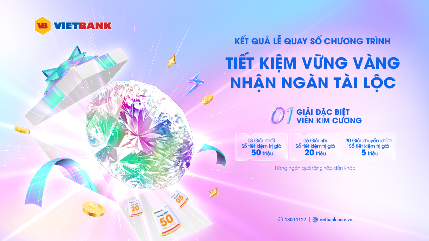 KẾT QUẢ LỄ QUAY SỐ CHƯƠNG TRÌNH KHUYẾN MÃI “TIẾT KIỆM VỮNG VÀNG, NHẬN NGÀN TÀI LỘC”