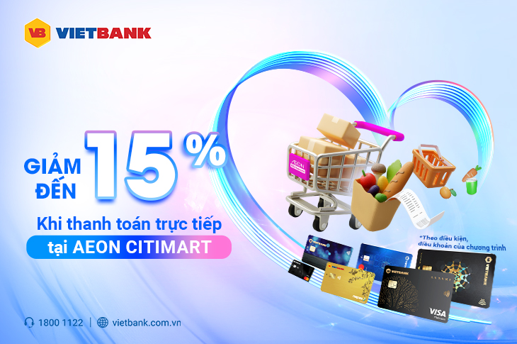 MUA SẮM AEON CITYMART, GIẢM NGAY 15%