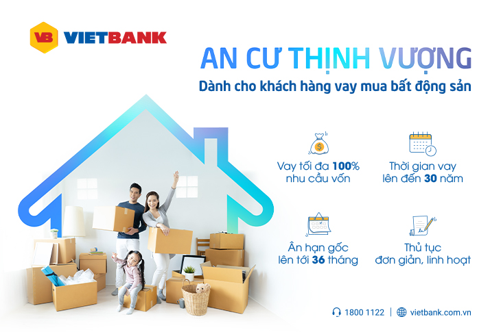 RỘNG CỬA AN CƯ VỚI GÓI VAY TỪ VIETBANK