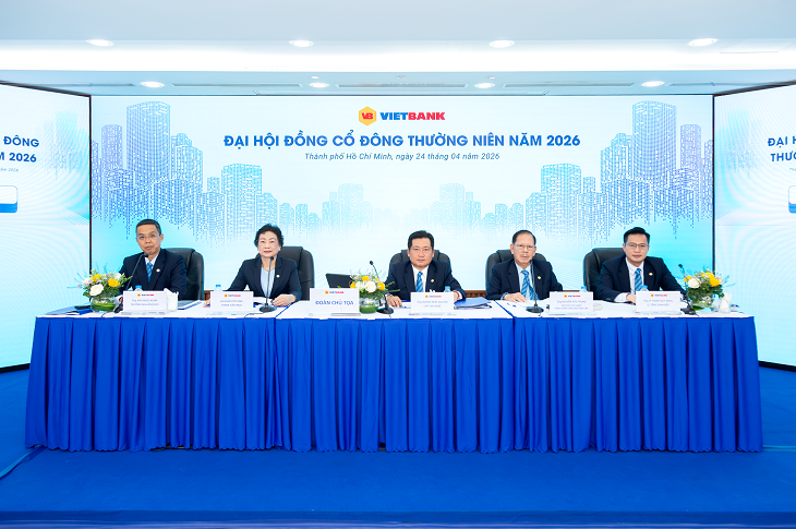 VIETBANK TỔ CHỨC THÀNH CÔNG ĐẠI HỘI ĐỒNG CỔ ĐÔNG THƯỜNG NIÊN 2026, THÔNG QUA NHIỀU MỤC TIÊU TĂNG TRƯỞNG QUAN TRỌNG