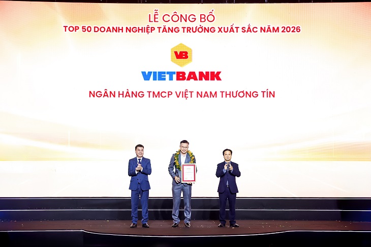 VIETBANK LẦN THỨ 7 LIÊN TIẾP ĐƯỢC VINH DANH TRONG FAST500 VÀ TOP 50 DOANH NGHIỆP TĂNG TRƯỞNG XUẤT SẮC